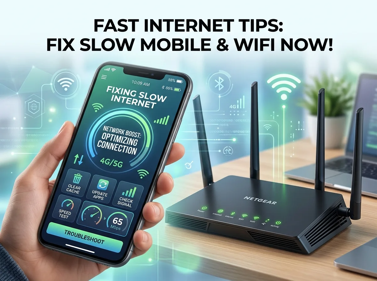 How to Fix Slow Internet Problem on Mobile and WiFi